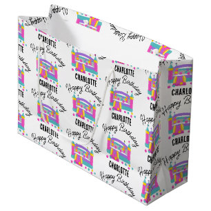 Bolsa De Regalo Grande Castillo Inflable Fiesta Cumpleaños Niñas