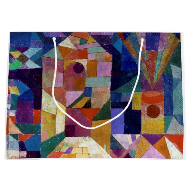 Bolsa De Regalo Grande Castle Garden, Paul Klee (Anverso)
