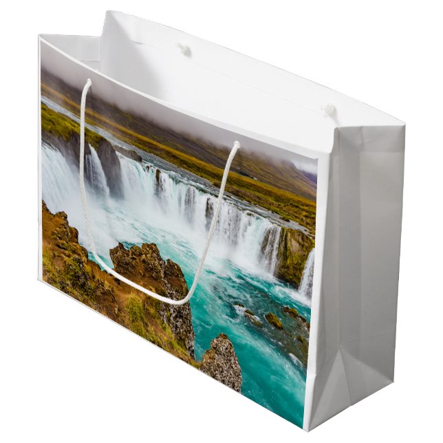Bolsa De Regalo Grande Catarata de Godafoss, Islandia (Angulo Anverso)