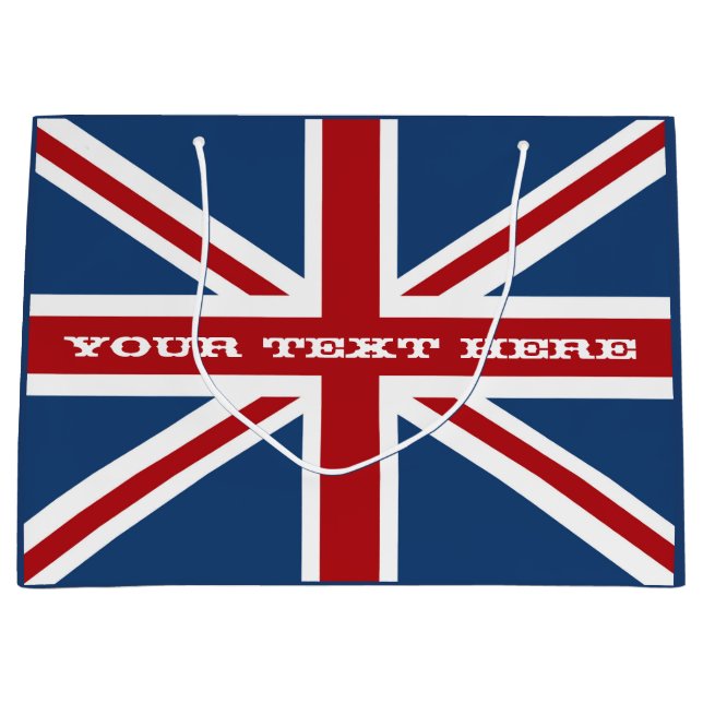 Bolsa De Regalo Grande Celebración de la bandera de Union Jack (Anverso)