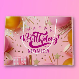 Bolsa De Regalo Grande Celebrate with Birthday Girl Gift Bag