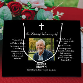 Bolsa De Regalo Grande Celebration Of Life 1 Photo Bible Verse 