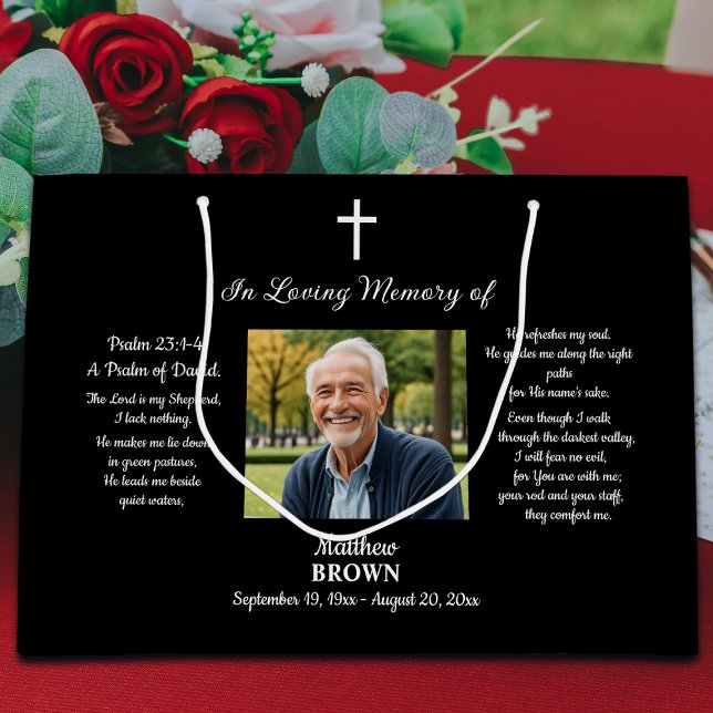 Bolsa De Regalo Grande Celebration Of Life 1 Photo Bible Verse  (Subido por el creador)