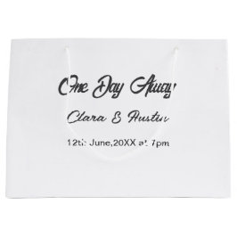 Bolsa De Regalo Grande Cena de ensayo Una noche al día antes de la boda