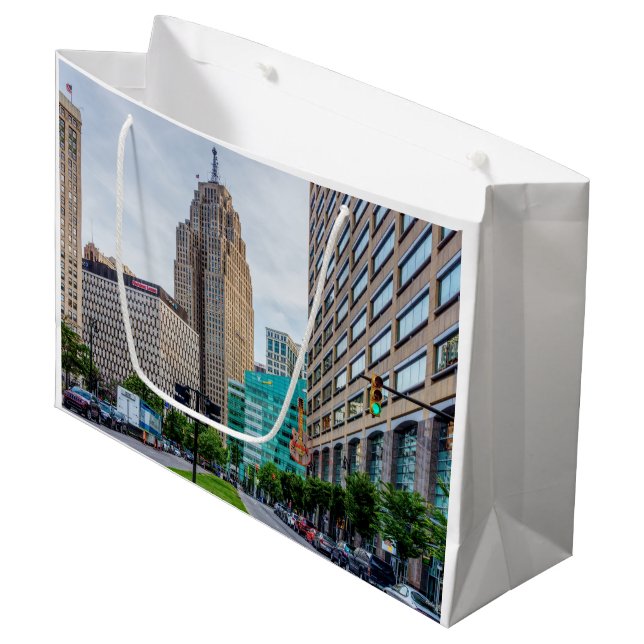 Bolsa De Regalo Grande Centro de Detroit (Angulo Anverso)