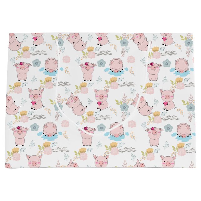 Bolsa De Regalo Grande Cerditos cortos (Anverso)