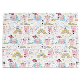 Bolsa De Regalo Grande Cerditos cortos