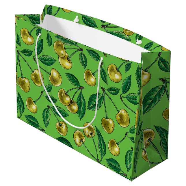 Bolsa De Regalo Grande Cerezas amarillas (Angulo reverso)
