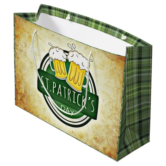 Bolsa De Regalo Grande Cervezas de San Patricio (Angulo reverso)