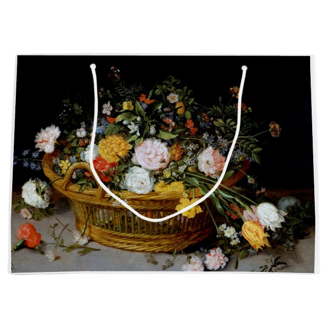 Bolsa De Regalo Grande Cesta de flores, Jan Brueghel el joven (Anverso)