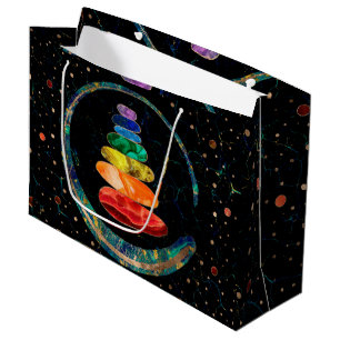 Bolsa De Regalo Grande Chakras Zen Stones y círculo Enso
