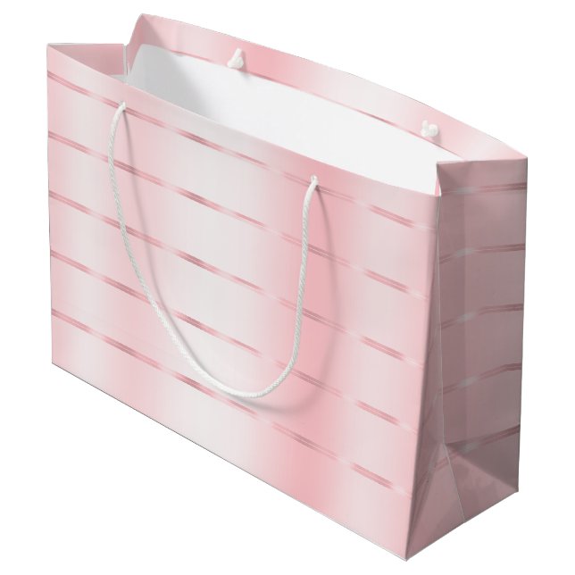 Bolsa De Regalo Grande Champán Rosa Cinta Despedida de Soltera (Angulo reverso)