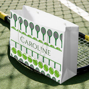 Bolsa De Regalo Grande Chaquetas de tenis verdes clásicas Chicas de bolas
