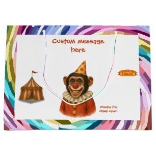 Bolsa De Regalo Grande Chester el payaso chimpancé