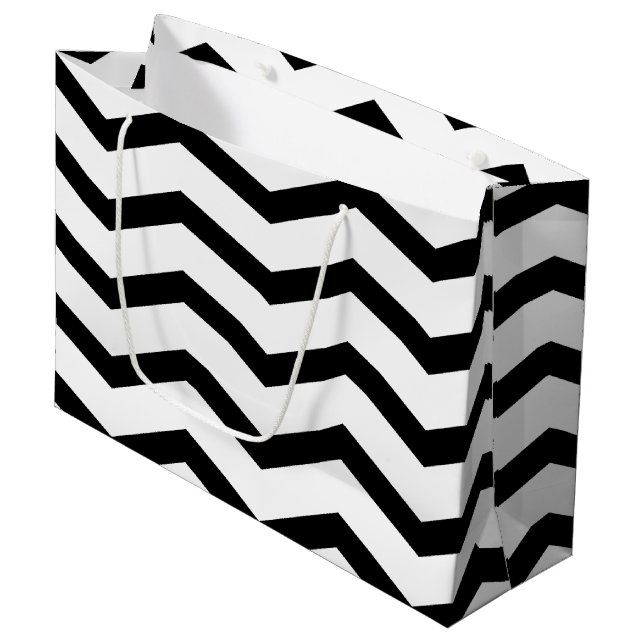 Bolsa De Regalo Grande Chevron elegante (Angulo Anverso)
