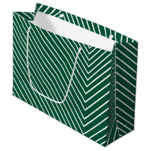 Chevron verde y blanco