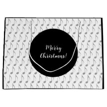 Chic Houndstooth Notas Musicales Feliz Navidad