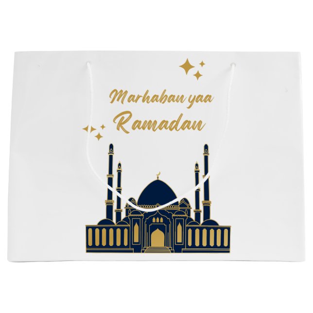 Bolsa De Regalo Grande Chic Modern Minimal Ramadan Greeting (Anverso)