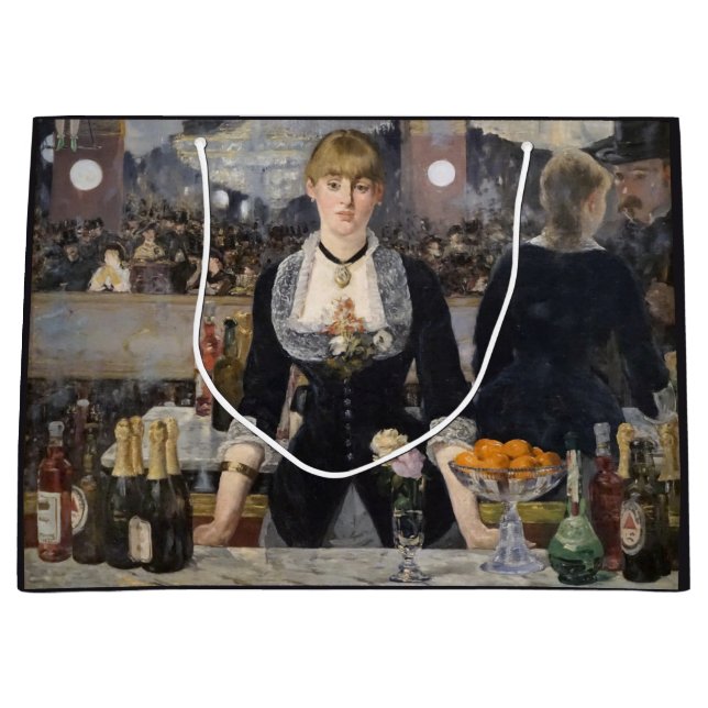 Bolsa De Regalo Grande Chica de la camarera victoriana en Folies Bergere, (Anverso)