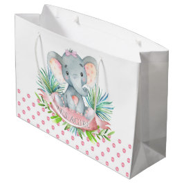 Bolsa De Regalo Grande Chica Elefante Baby Shower