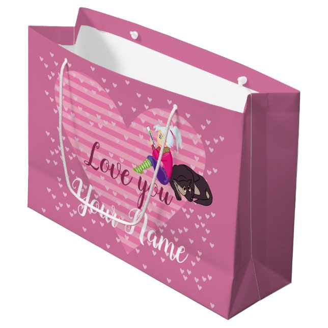 Bolsa De Regalo Grande Chica enamorada (Angulo Anverso)
