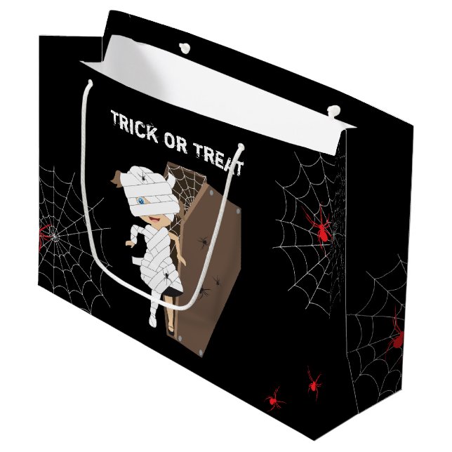 Bolsa De Regalo Grande Chica lindo mamá Coffin Halloween (Angulo Anverso)