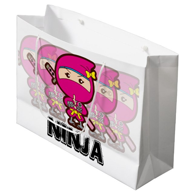 Bolsa De Regalo Grande Chica Ninja (Angulo Anverso)