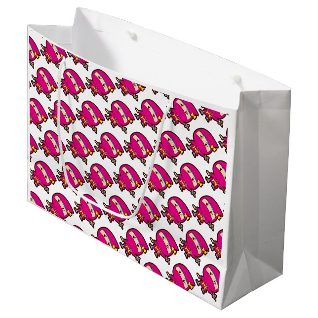 Bolsa De Regalo Grande Chica Ninja (Angulo Anverso)