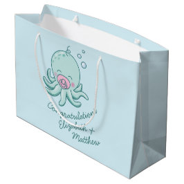 Bolsa De Regalo Grande Chica rosado de Baby Shower Kawaii