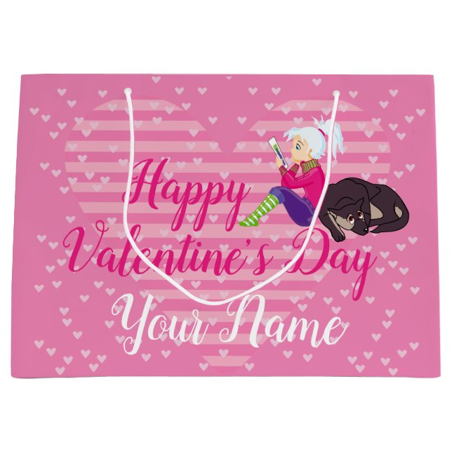 Bolsa De Regalo Grande Chica Ser enamorado (Anverso)