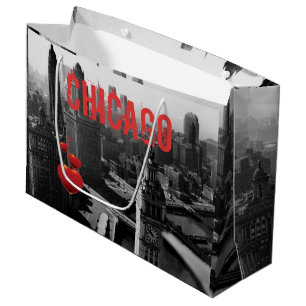 Bolsa De Regalo Grande Chicago Skyline1930 desde arriba Fotografía