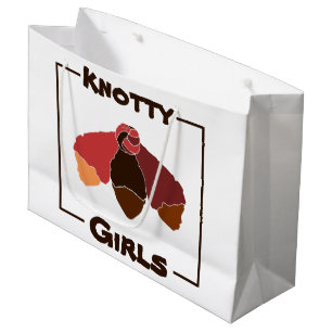 Bolsa De Regalo Grande Chicas insignificantes Chicas negros aferrados al