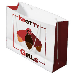 Bolsa De Regalo Grande Chicas insignificantes Chicas negros aferrados al