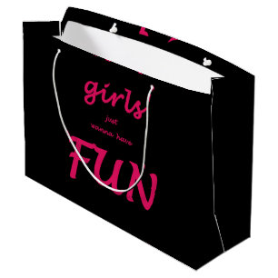 Bolsa De Regalo Grande chicas solo quieren divertirse