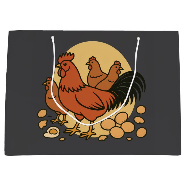 Bolsa De Regalo Grande Chicken Lover Gift Bag (Anverso)