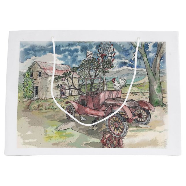 Bolsa De Regalo Grande Chicken Scratch (Anverso)