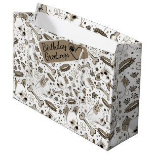 Bolsa De Regalo Grande Chihuaha ilustró un patrón impecable