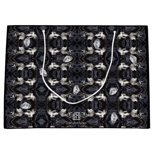 Bolsa De Regalo Grande Chihuahua y Diamantes (Anverso)