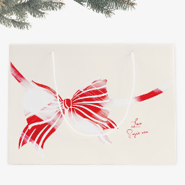 Bolsa De Regalo Grande Chistmas Peppermint Tapado Con Vacaciones De Vesti