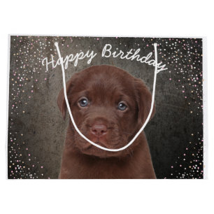 Bolsa De Regalo Grande Chocolate Labrador