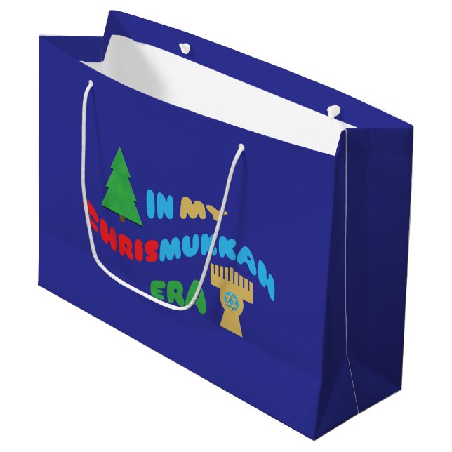 Bolsa De Regalo Grande Chrismukkah Gift Bags (Angulo Anverso)