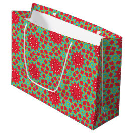 Bolsa De Regalo Grande Christmas Holiday Charm Pattern 