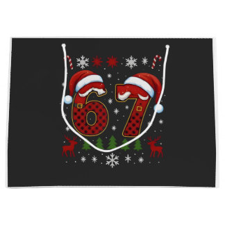 Bolsa De Regalo Grande Christmas Six Seven 67 Santa Xmas Gen Alpha