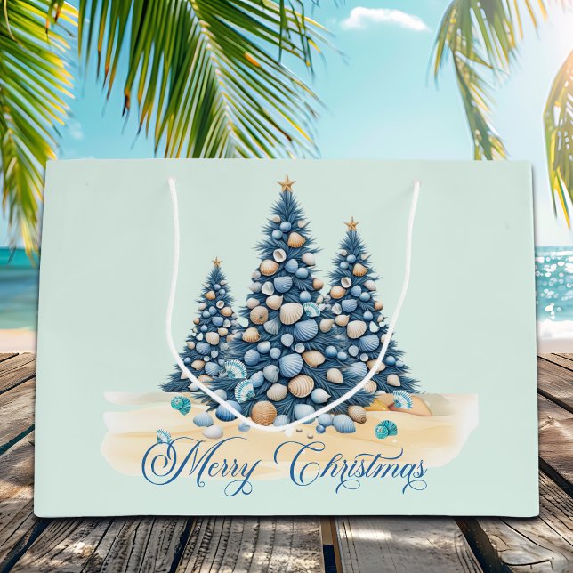 Bolsa De Regalo Grande Christmas Tree Beach Merry Christmas (Subido por el creador)