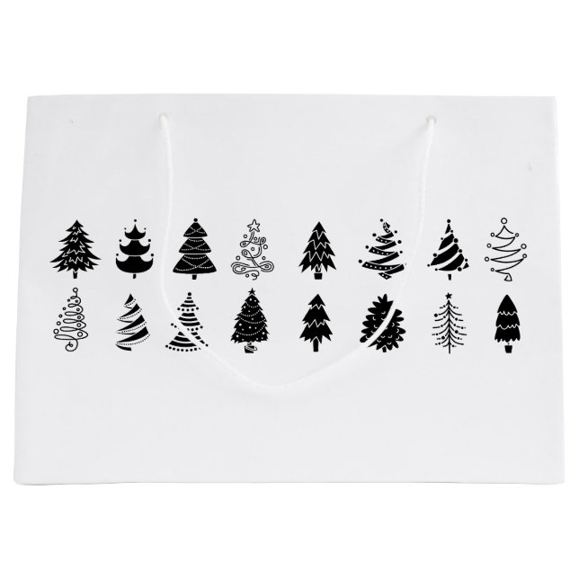 BOLSA DE REGALO GRANDE CHRISTMAS TREN PATTERE GIFT BAG (Anverso)