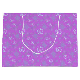 Bolsa De Regalo Grande Christmas Winter Hanukkah Snowflake design