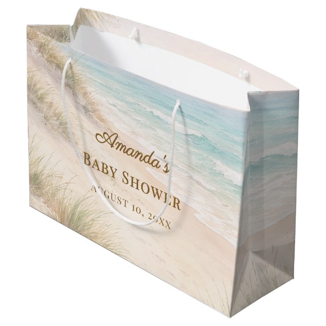 Bolsa De Regalo Grande Chupinada de bebé playa costera (Angulo reverso)
