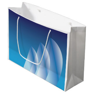 Bolsa De Regalo Grande Cielo azul translúcido de tres velas