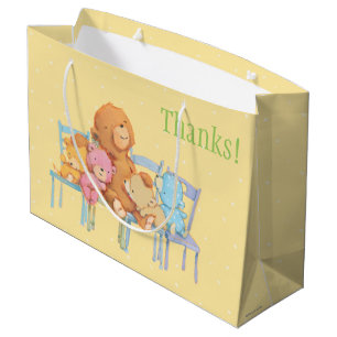 Bolsa De Regalo Grande Cinco mimosos y coloridos refiere sillas