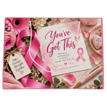 Cinta Rosa Conciencia del Cáncer de Seno Floral